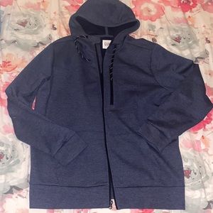 Gap navy blue zip up hoodie